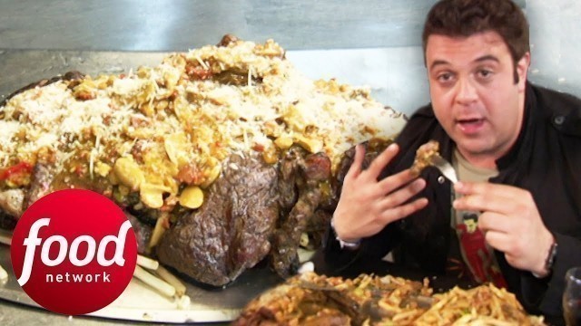 'Can Adam Complete this 6 Sirloin Steak Challenge?! | Man v Food'