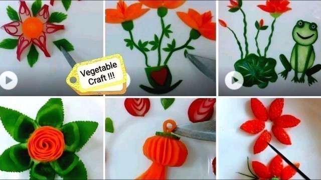 'Vegetable carving easy for kids | Creative food carving ideas for kids | Vegetable flower ideas'