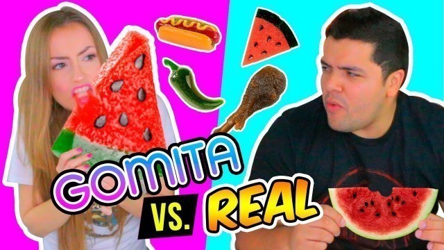 'GOMITA GIGANTE vs COMIDA REAL 