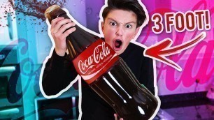 'DIY GIANT GUMMY COCA COLA BOTTLE!! (3 FOOT+ HUGE COKE BOTTLE) IMPOSSIBLE?!'