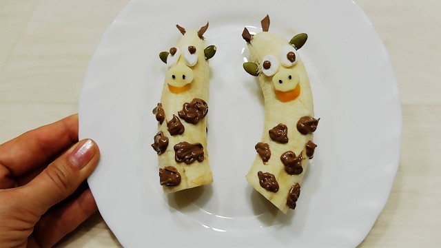 'Funny Banana Giraffe / creative food'