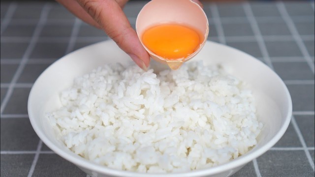 'Egg with rice, I have never eaten such delicious | Korean street food | Kimchi fried rice Pi\'s home'