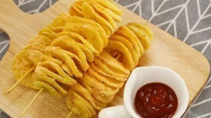 '[No oven] Tornado Potato - Spiral Potato - Korean Street Food | Nari Cooks'