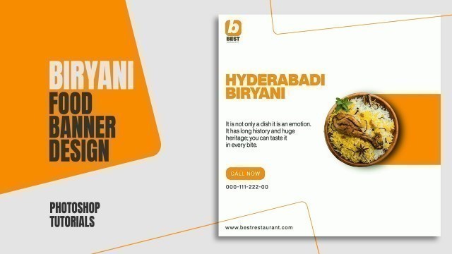 'Trendy Food Banner Design in Photoshop'