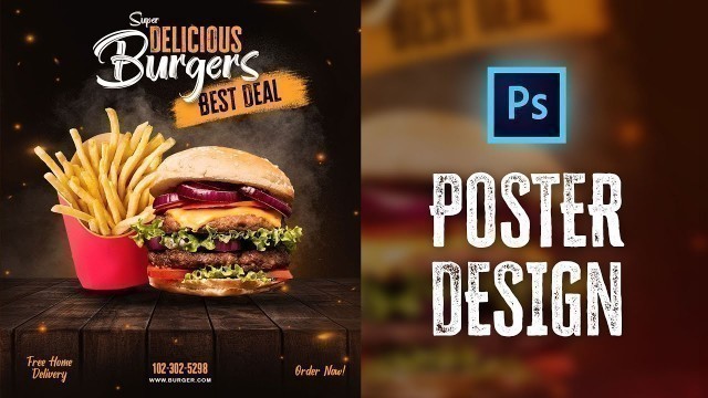 'Design Fast Food Poster in Photoshop | Photoshop Tutorial in Hindi'