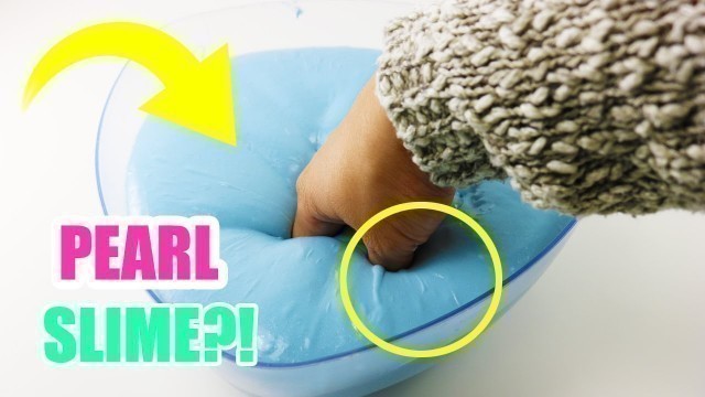 'DIY Pearly Slime Without Pearl Pigment! HOW TO MAKE EASY SOFT SLIME!'