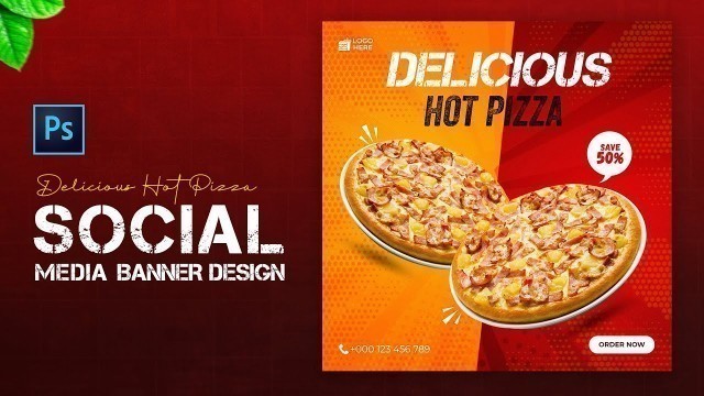 'Food social media banner design with freepik | Photoshop Tutorial'