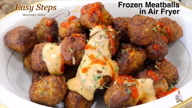 'How To Cook Italian Style Meatballs in Air Fryer | Frozen Meatballs Recipe'