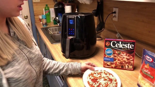 'How to Air fry a frozen pizza fast and simple'