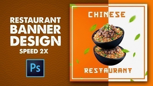 'How to Design Restaurant Banner for Social Media in Photoshop (Speed Art)'