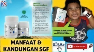 'Manfaat & Kandungan SGF (Supergreen Food)'