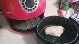 'Cooking frozen chicken breasts in a  Cooks Essentials Air Fryer'