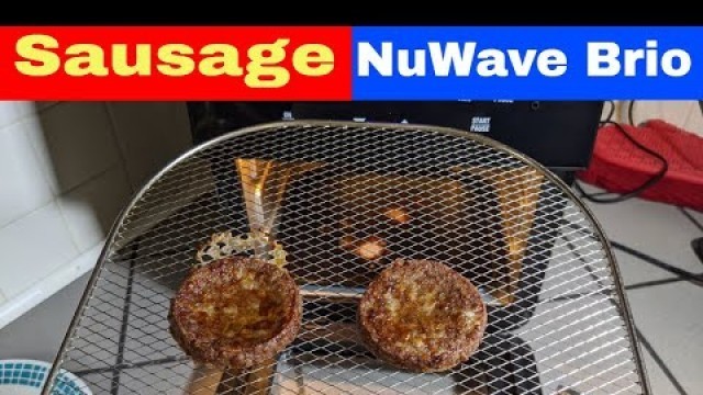 'Air Fryer Oven Sausage Patties from Frozen, NuWave Brio 14Q'