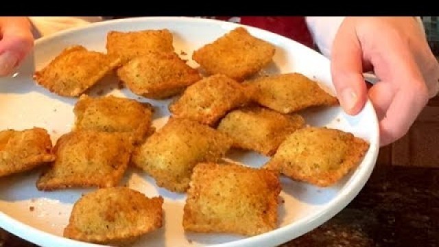 'Air Fryer Frozen Toasted Ravioli'