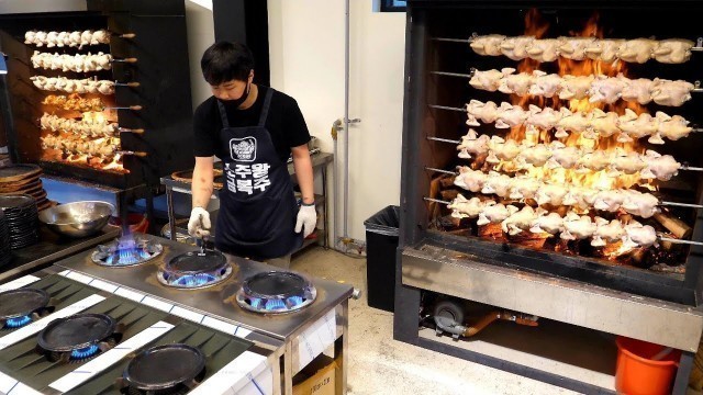 '오픈하자마자 대박났죠! 매일 대량생산하는 압도적인 통닭집! Mass production of chicken on an amazing scale - Korean street food'