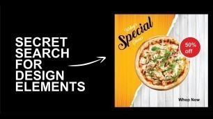 'How To Find Design Elements - Food Banner Design Tutorial - Ahsan Sabri'