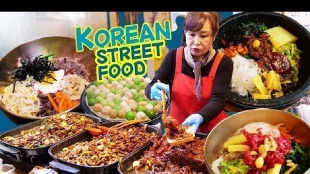 'ORIGINAL Bibimbap & KOREAN STREET FOOD Night Market in Jeonju South Korea'