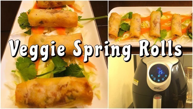 'Frozen No Deep Fry Vegetable Spring Rolls |Spring Rolls in Air Fryer | Air fryer recipes'