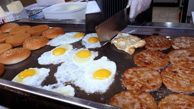 '계란후라이 치즈버거, 해장버거로 유명한 곳 / fried egg cheeseburger - korean street food'