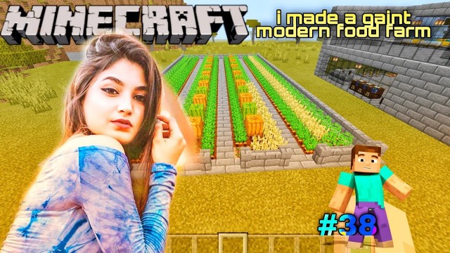 'i made a gaint modern food farm || CLANTIK Gamer || Minecraft'