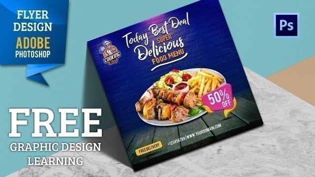 'Food Social Media Banner Template in Photoshop cc 2020 | Adobe Tutorial Studio'