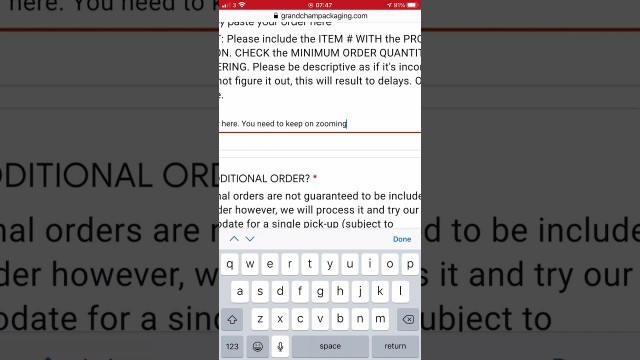 'How to use your mobile phone to order food packaging supplies by Grand Champ Packaging Philippines'