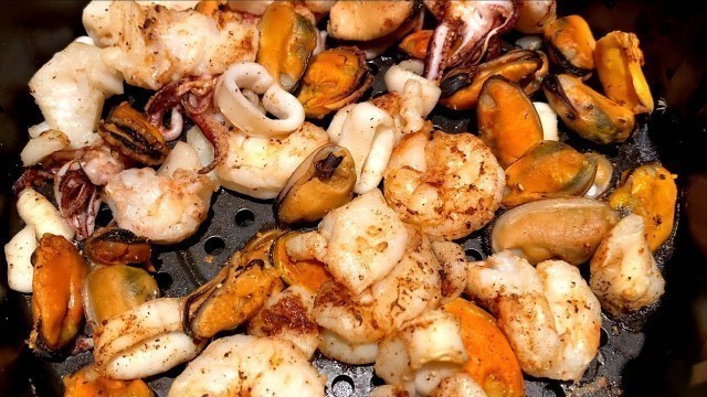 'Air Fryer Frozen Seafood Medley Recipe - How To Cook Seafood Mix In Air Fryer - Dinner In 15 Min!'