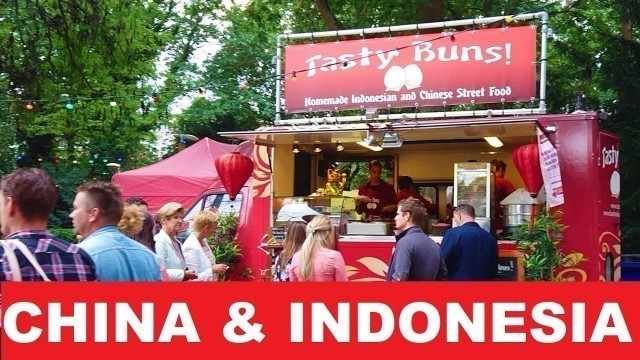 'STREET FOOD CHINA & INDONESIA Homemade Asian Steamed Buns @ Indonesian and Chinese street food'