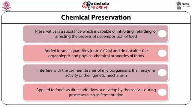 'Chemical Preservation in food processing (FT)'