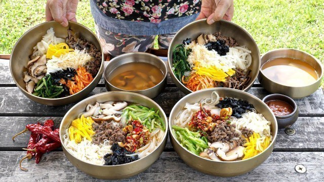 '\"우리는 석이버섯도 들어가~\" 비빔밥에 진심인 할머니의! 정성 가득한 비빔밥, 국수 / Korean Traditional Bibimbap / korean street food'