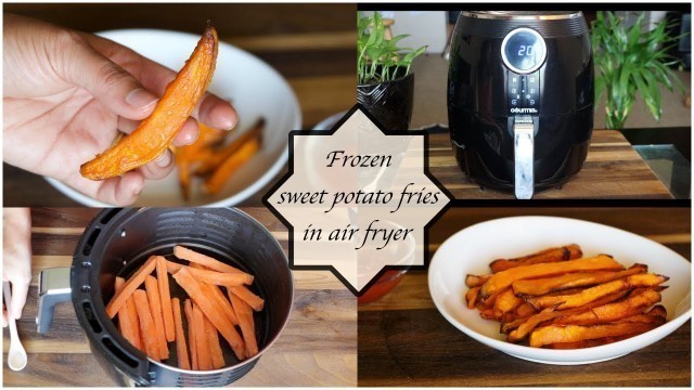 'How to make frozen sweet potato fries in the air fryer with 2 cooking methods | gourmia air fryer'