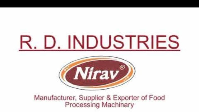 'Food Processing Machinery Kitchen Equipments By R. D. Industries, Rajkot'