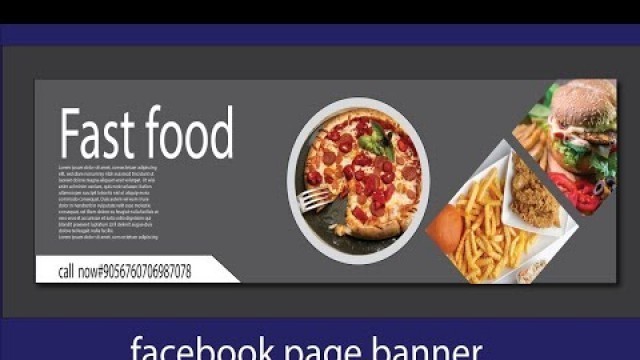 'How to create a Facebook page banner-Food Banner-business page Banner'