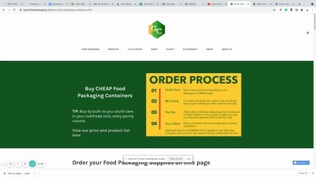 'Food Packaging Supplier, Philippines | How to order | Grand Champ Packaging, Pasig'