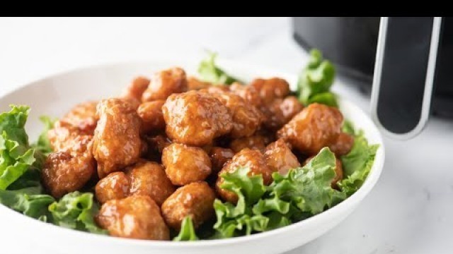 'Air Fryer Frozen Orange Chicken with Time & Temp.'