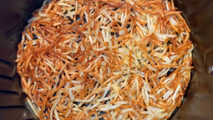 'Air Fryer Frozen Hashbrowns - How To Cook Frozen Shredded Hashbrowns In The Air Fryer - So Crispy! 