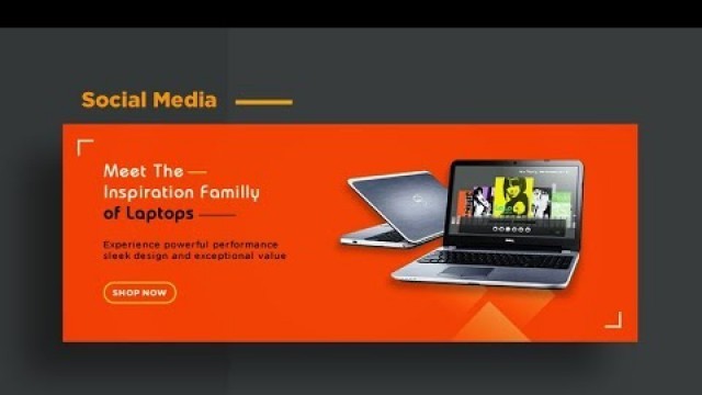 'Social media banner design for laptops advertising | Laptop sale banner design in photoshop cc'