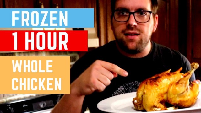 'How to cook a FROZEN WHOLE CHICKEN in 1 HOUR | Ninja Foodi'