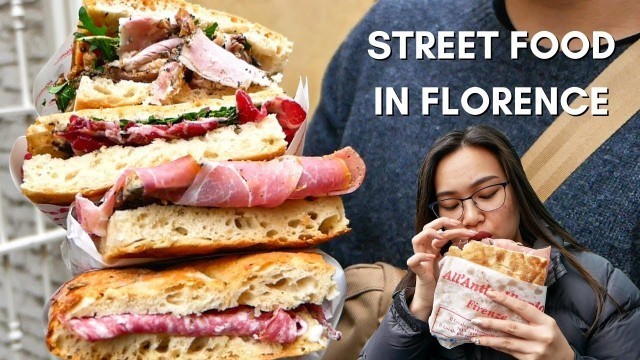 'ITALIAN STREET FOOD! Most Famous Sandwich in Florence? + Traditional Tuscan Food'