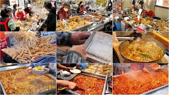 '보기만해도 힐링되는 달인의 베스트 길거리 음식 모음 Top9 / Top9, best korean food master / korean street food'