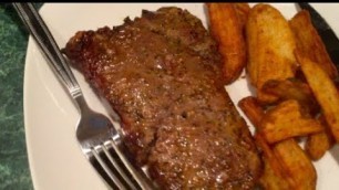 '#1844  -  Cosori Air Fryer /Strip Steak cooked from Frozen'