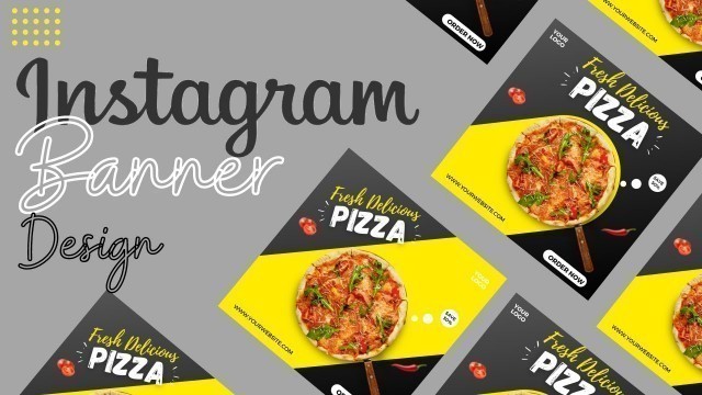 'Instagram post design | social media banner design in canva | Tutorial | Designtalk |'