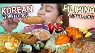 'FILIPINO STREET FOODS VS KOREAN STREET FOODS | Collab W/ @Eric Compton TV'