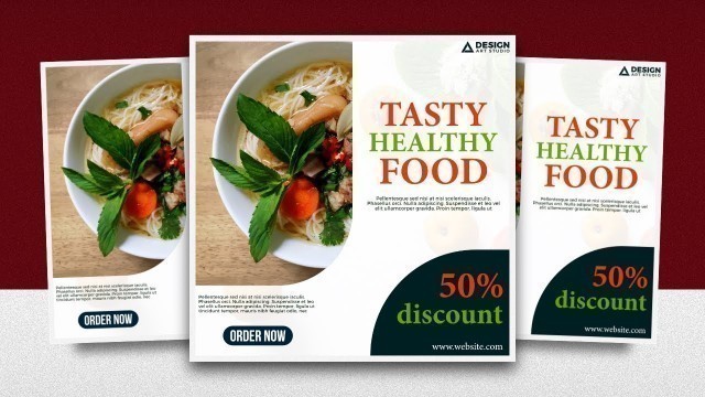 'Food Ad Banner Design in Affinity Designer'