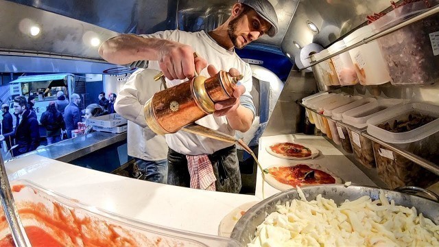 'Italian Pizza Baked in a Van on the Road. Street Food of London'