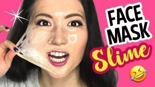 'DIY Clear Jelly FACEMASK Slime WITHOUT GLUE!! Make Scented Soft Slime'