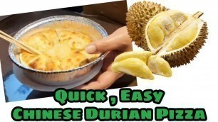 'Quick & Easy Chinese Durian Pizza Recipe |China street food #short#shorts#shortvideo#youtubeshorts'