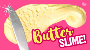 'DIY BUTTER SLIME Without Clay!!! Easy Butter Slime Recipe (No Borax, No Clay, No Food Colouring)'