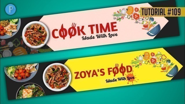 'Cooking Channel Banner Design Pixellab | YouTube Banner Template Design'