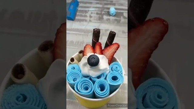 'Ice Cream Rolls | oddly satisfying| Food Dessert / Ice Cream - Street Food china part 16 #Shorts'